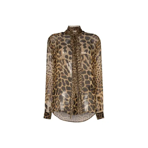 SAINT LAURENT Рубашка Женская Умбра