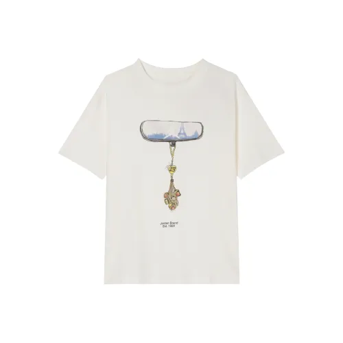 Джордан T Shirt Canvas Белый/Черный Женская T Shirt Рубашка