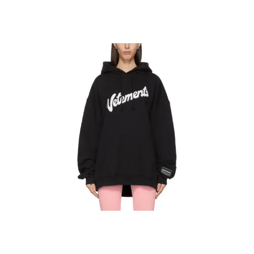 Vetements Черные Женские Свитшоты