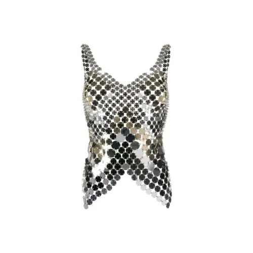Paco Rabanne Серебряный Женские Камисоли