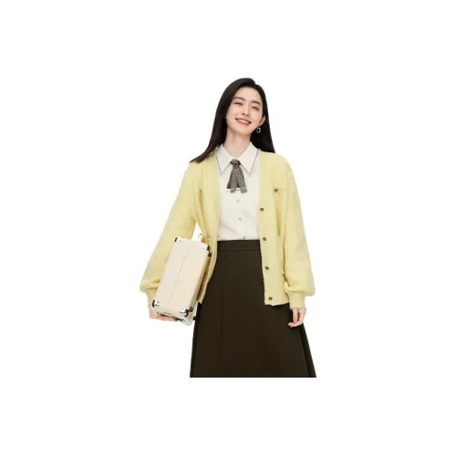 SEIFINI Свитер Женский Кремовый Желтый