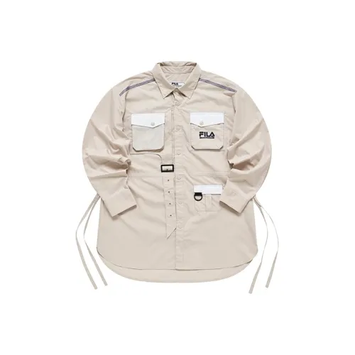 FILA FUSION X White Mountaineering FILA FUSION Hakusan l collaboration Collection Рубашка Женские CAMEL
