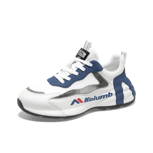 KOLUMB Некапсула Легкий Низкий Топ Повседневный Мужской Белый Синий