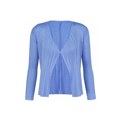 PLEATS PLEASE ISSEY MIYAKE Трикотаж Женский Кобальтовый синий