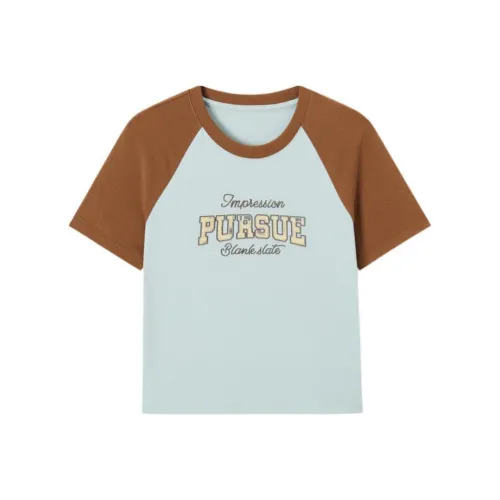 EICHITOO T-рубашка Женская Светло-синяя Комбинированная