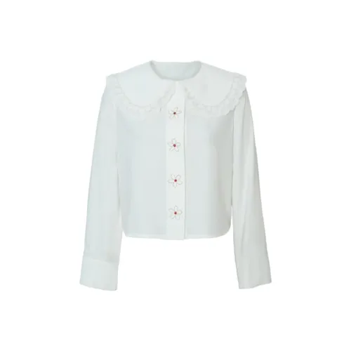 CatPunch Белые Женские Рубашки