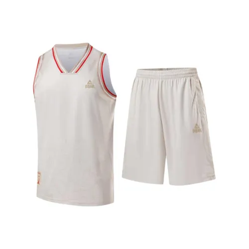 PEAK Basketball Culture Series Баскетбольный костюм мужской бежевый белый желтый