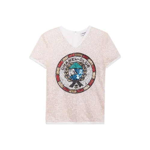 CHANEL SS23 T-рубашка Женская Белая