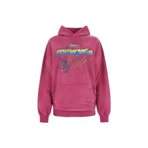 Balenciaga Толстовка Женская Розовая Красная
