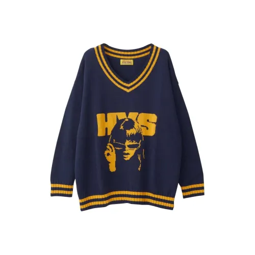 HYSTERIC GLAMOUR Морской синий Женские Свитеры