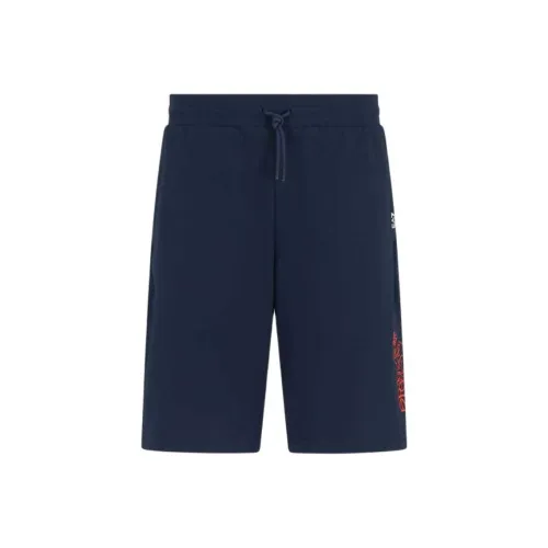 EMPORIO ARMANI EA7 SS25 Повседневные шорты Мужские Синие