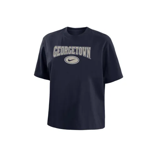 nike Georgetown T Рубашка Женская Морской Синий