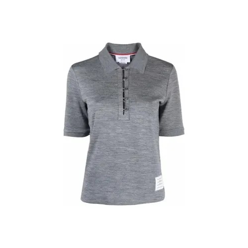 THOM BROWNE Серый Женские Поло