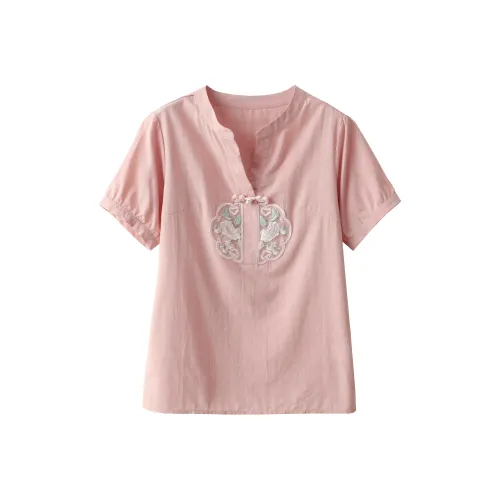 Huagaa Розовые Женские Рубашки