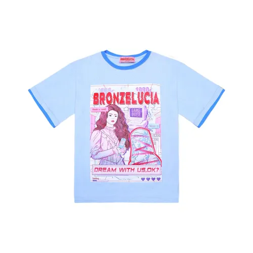 Bronze Lucia Светло-синие Женские Рубашки T