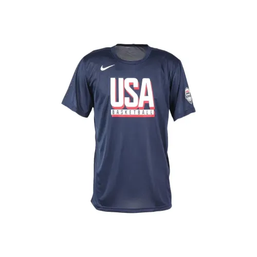 Nike USA Basketball Olympic Team Series Баскетбольная Джерси Мужская Obsidian Obsidian White