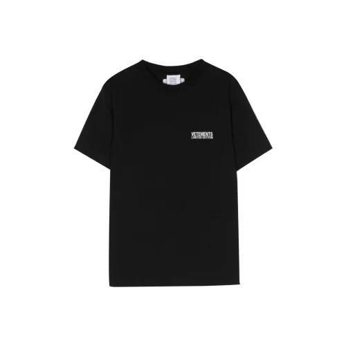 Vetements SS24 Стандартная T-рубашка Женская Черная