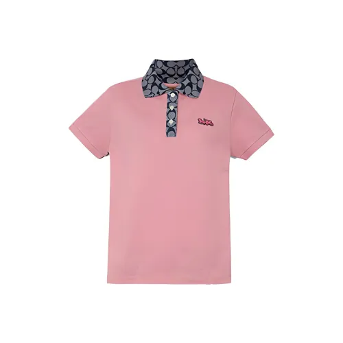 COACH Розовый Женские Поло