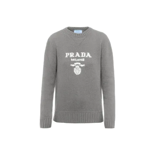 PRADA Серый Женские Кашемировые Свитеры