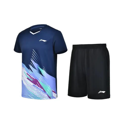 LINING Badminton Series Повседневная Спортивная Одежда Унисекс Двухкомпонентный Комплект