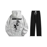 Комплект одежды (Премиум серый топ + черные штаны)