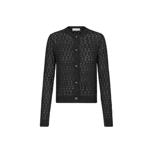 DIOR FW23 Cannage Кардиган Свитер Женские Черный