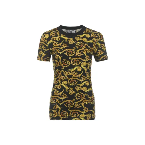 VERSACE JEANS COUTURE Черные Женские Т-рубашки