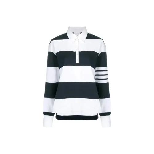 THOM BROWNE Женские Поло Синего Цвета