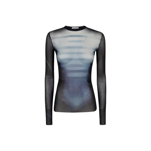 Jean Paul Gaultier Стандартная T-рубашка Женская Синяя