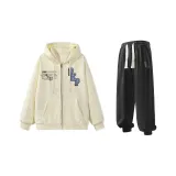 Комплект (Хаки Свитшот + Черные Спортивные Штаны)