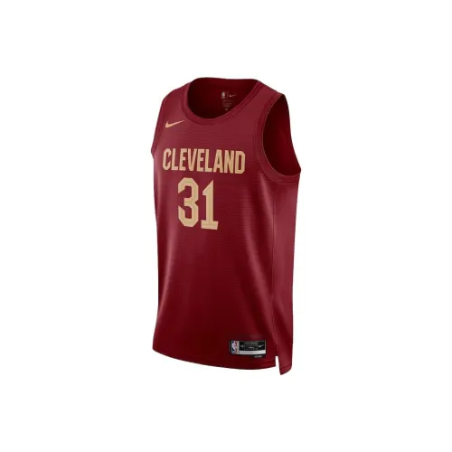 NBA Cleveland Cavaliers Nike Icon Swingman Jarrett Allen Баскетбольная Джерси Унисекс Каштановый