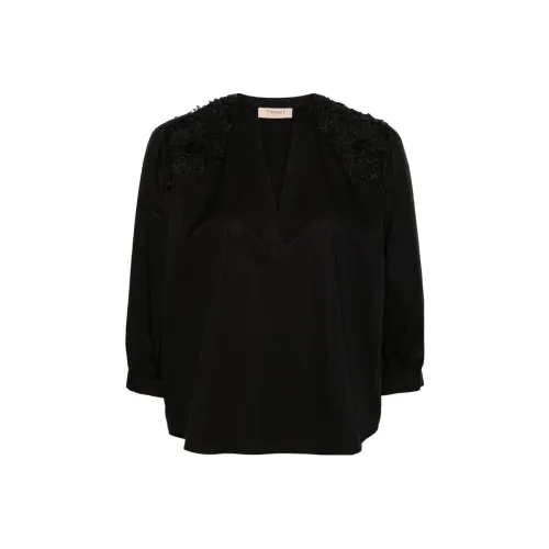 TWINSET Milano SS24 Рубашка Женская Черная