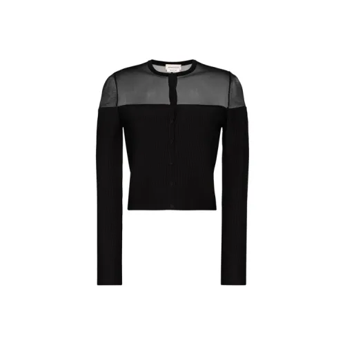 Alexander McQueen Черный Женский Трикотаж