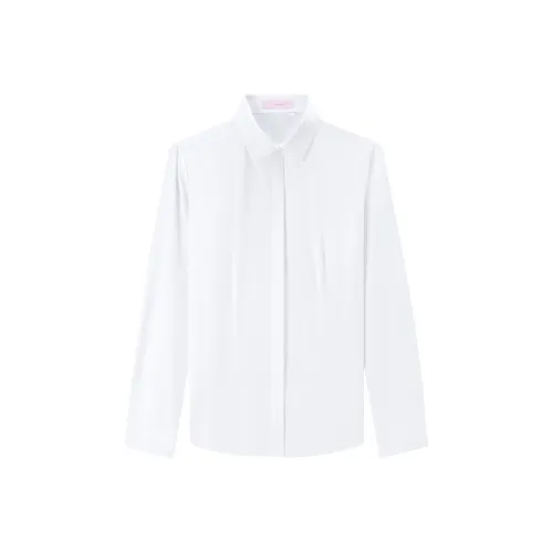 LUOMENG Белые Женские Рубашки