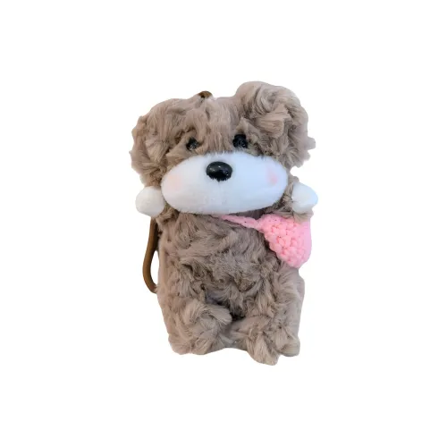 Tak Bebe Spring Outing Трикотажная ткань Сумка через плечо Щенок Куклы Плюшевый Брелок 13 см Рекомендуемая высота