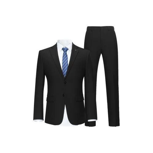HLA Черный 1 7 Костюм+Брюки костюма Мужской Деловые костюмы
