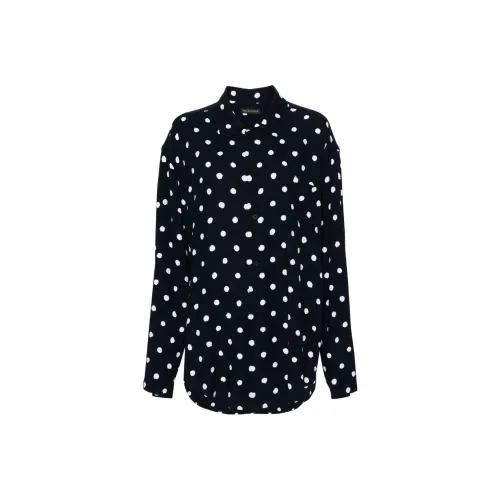 Balenciaga Рубашка Свободного кроя Женская Синяя