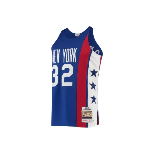 NBA x MITCHELL NESS Баскетбольная Джерси Мужская Синяя