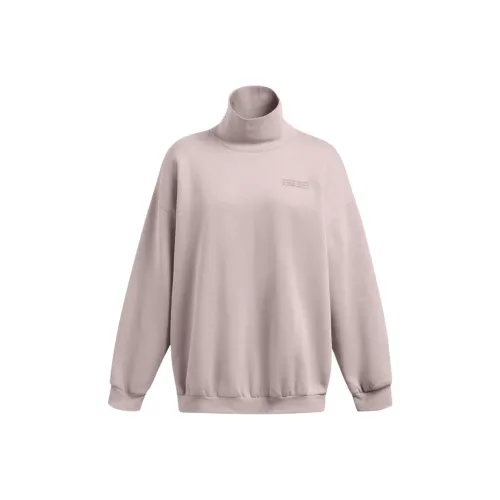 Under Armour Icon Флис OVERSIZED Mock CREW SWEATSHIRT Женские Leela Серый