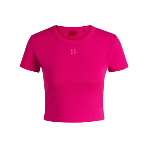 Hugo Boss Стандартная рубашка T женская розовая