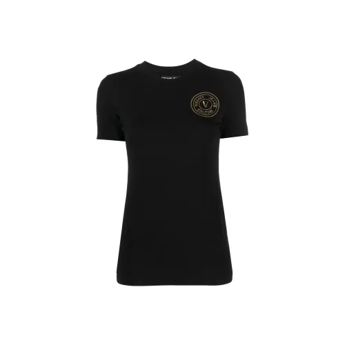 VERSACE JEANS COUTURE Черные Женские Т-рубашки