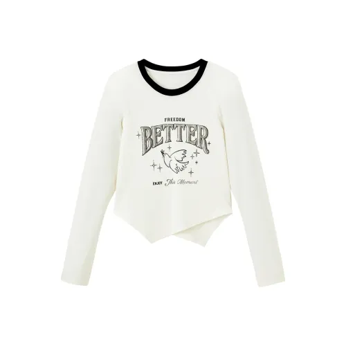 LEDIN Экрю Женские T-рубашки