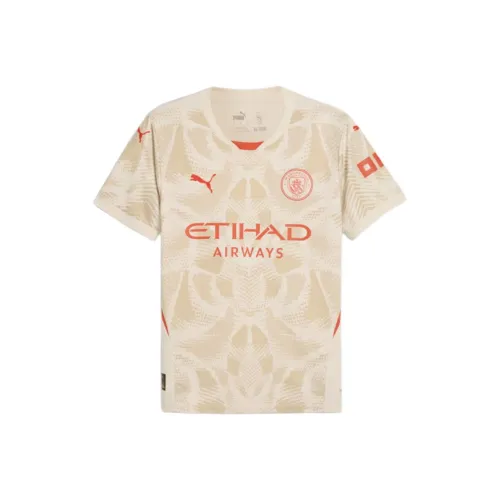 PUMA Manchester City 24 25 SS24 Футбол Джерси Мужской Бежевый