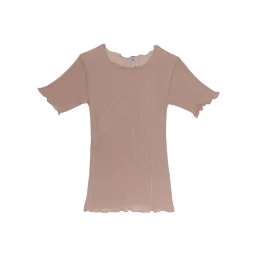 BASERANGE SS24 Aroostook Tee Рубашка из органического хлопка T Рубашка Женская Розовый CAMEL Розовый CAMEL