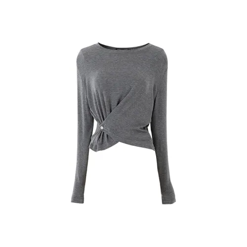 SOON FLOWER Трикотаж Женский Серый