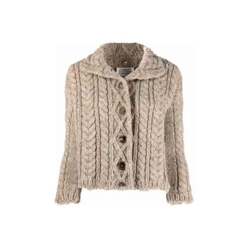 Maison Margiela Хаки Женские Кашемировые Свитеры