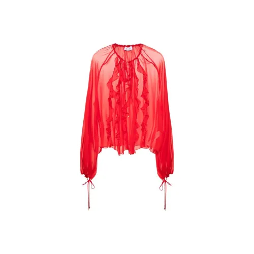 Blumarine SS24 Рубашка Женская Малиновая