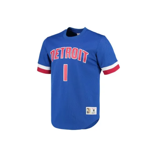 NBA x MITCHELL NESS Detroit Pistons Баскетбольная Джерси Мужская Синяя