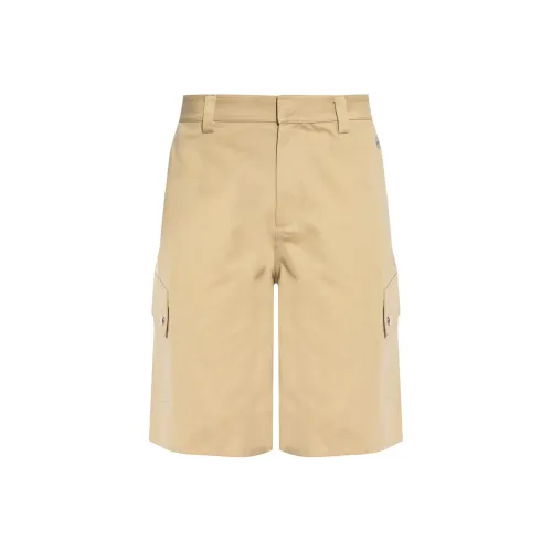 Off Белый Повседневные шорты Мужские Светло-янтарный