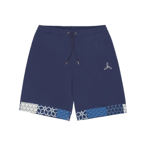 LI NING 1990 Повседневные шорты Унисекс Темно-ирисовый синий